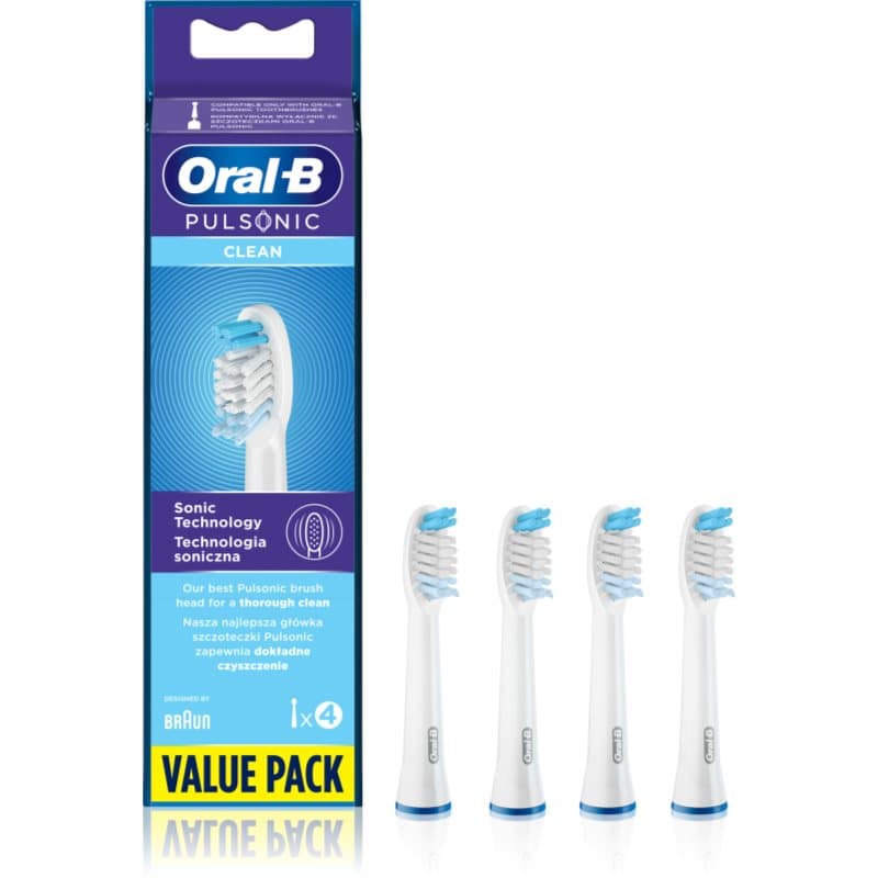 Oral-B Pulsonic Clean Vervangende Opzetstuk voor Tandenborstel 4 st