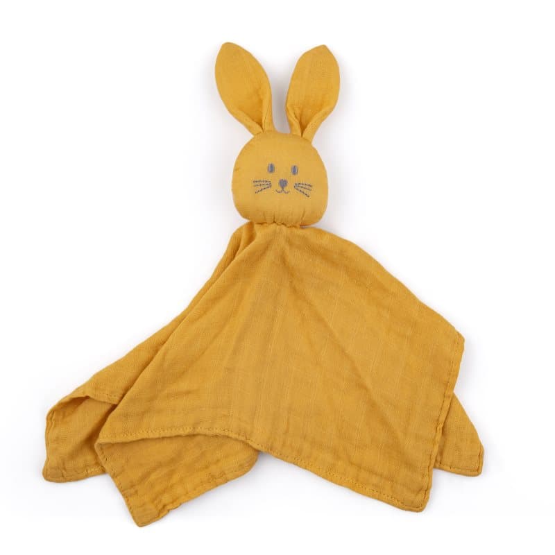 Petite&Mars Hugo Bamboo Comforter knuffeldoekje Intense Ochre 1 st