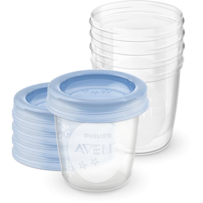 Philips Avent VIA SCF619/05 beker met deksel 5x180 ml