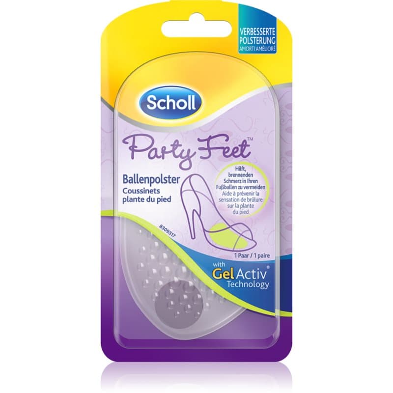Scholl GelActiv Party Feet hydrogel inlegzolen voor Voeten en Schoenen 1 paar