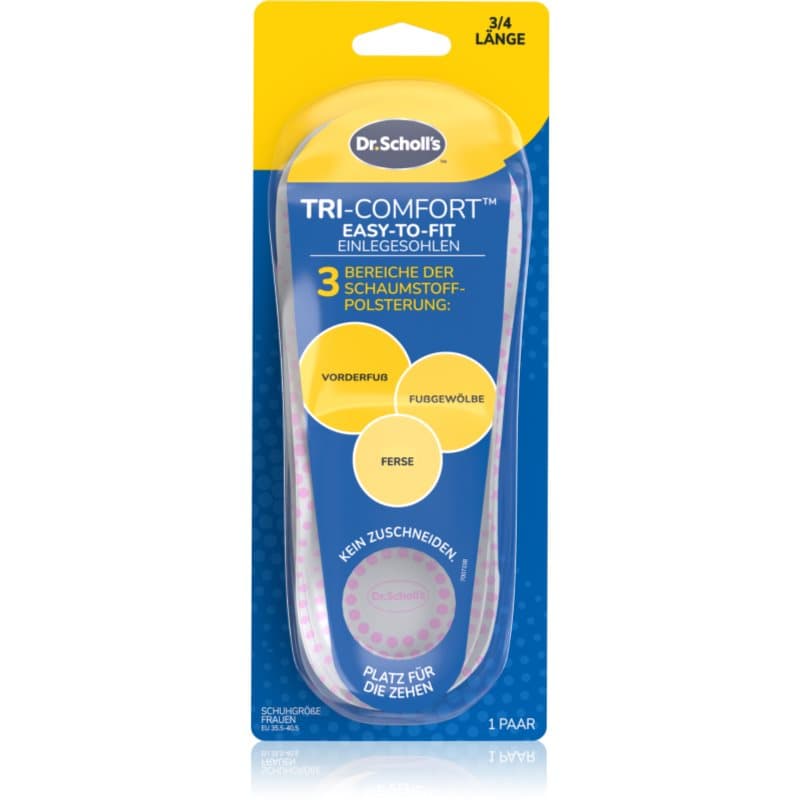 Scholl Dr. Scholl's Tri-Comfort zolen voor in de schoenen maat Small - Women's EU 35.5 - 40.5 1 paar