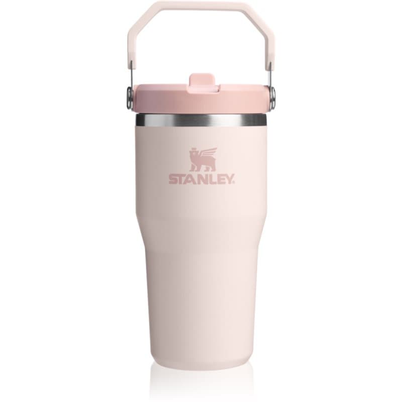 Stanley IceFlow™ Flip Straw Tumbler roestvrijstalen drinkfles Rose Quartz 600 ml