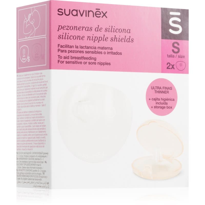 Suavinex Zero Zero Silicone Nipple Shields tepelbeschermers Maat S 21 mm 2 st