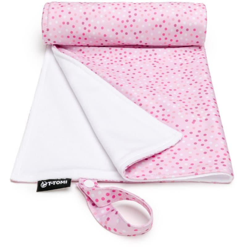 T-TOMI Changing Pad Pink Dots wasbaar aankleedkussen 50 x 70 cm 1 st