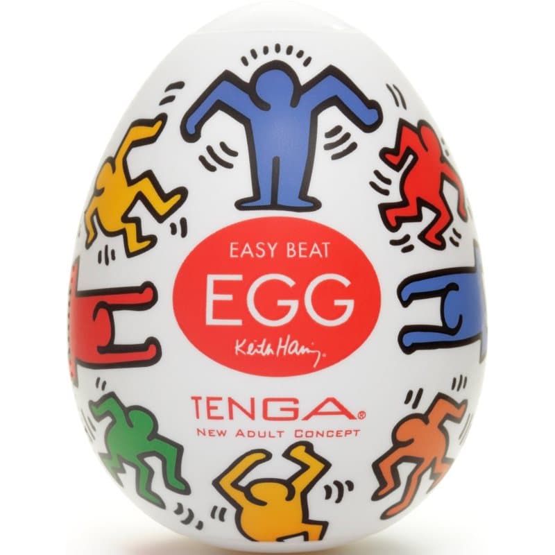 Tenga Keith Haring Egg Dance masturbator voor eenmalig gebruik 6,5 cm