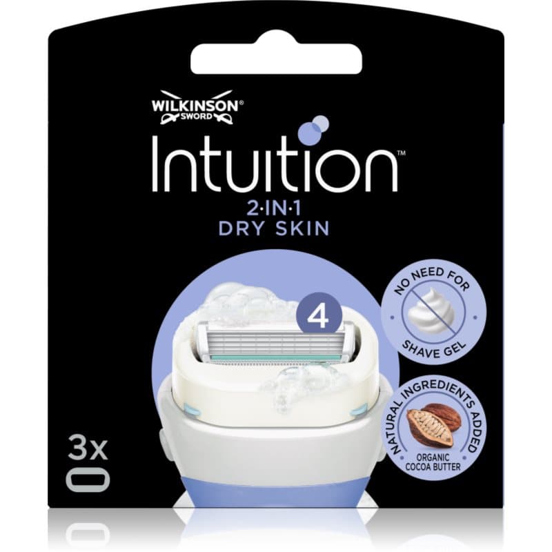Wilkinson Sword Intuition Dry Skin Vervangende Open Messen 3 st