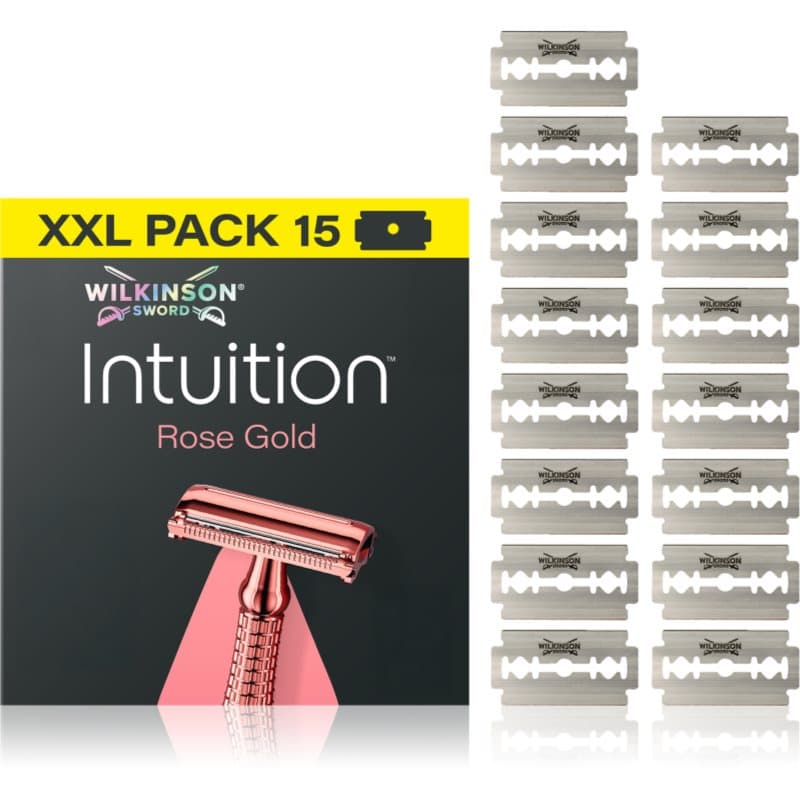 Wilkinson Sword Intuition Rose Gold Vervangende Scheermesjes 15 st