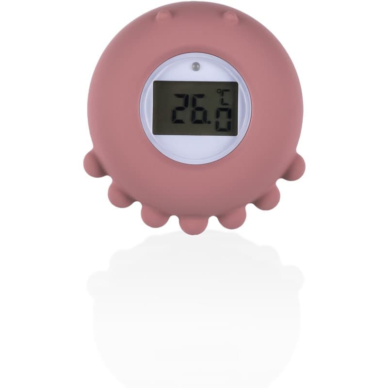 Zopa Silicone Digital Thermometer 2in1 digitale thermometer voor in bad Old Pink 1 st