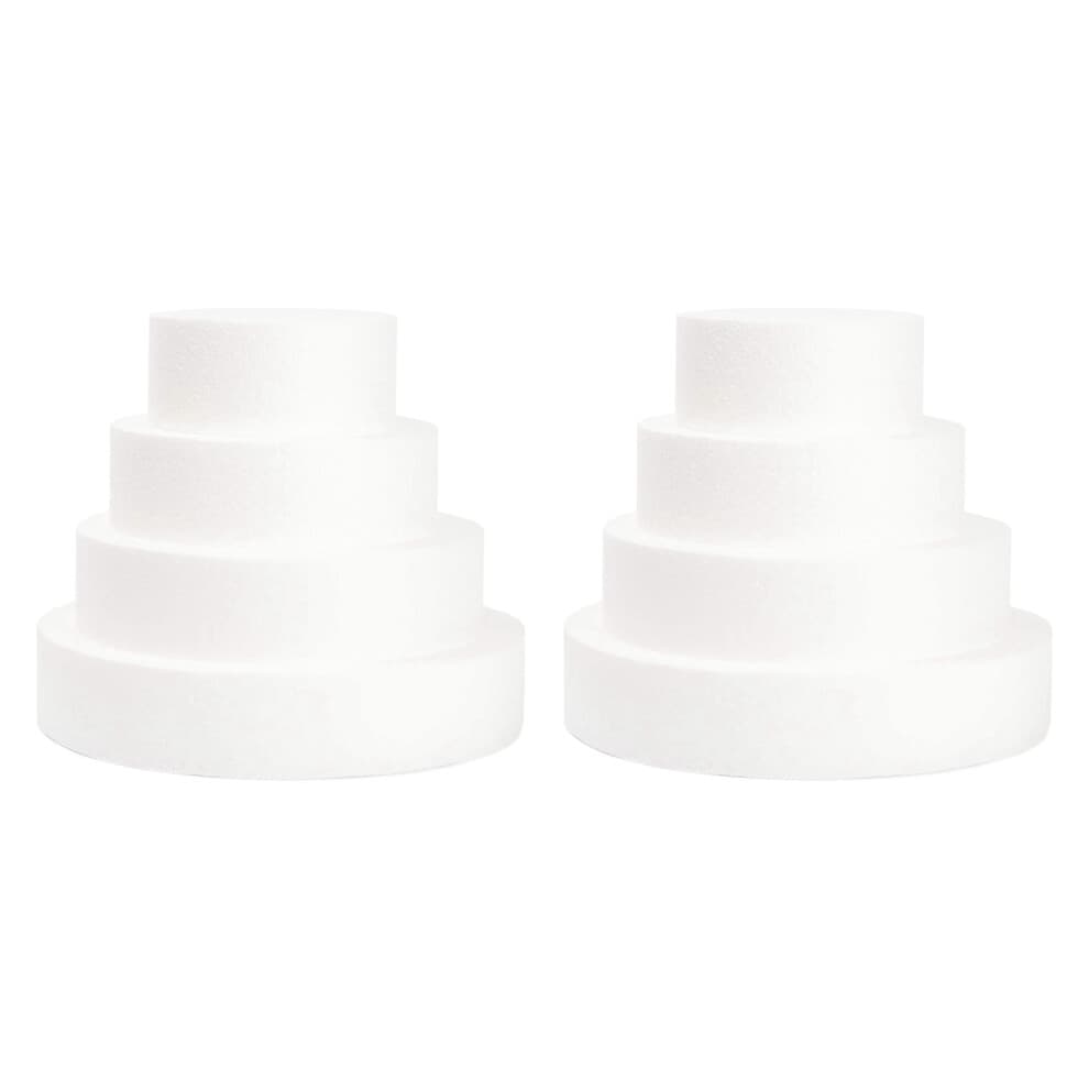 8-pack schuimtaartpoppen voor decoratie en bruiloftsdecoratie, beeldhouwen, modelleren, doe-het-zelfkunst, kindercursus, bloemen