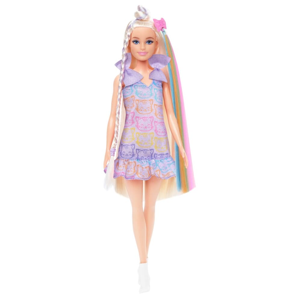 Barbie Fun & Fancy Poppen & Accessoires, Blonde Pop met Extra-Lang Haar & 2 Looks