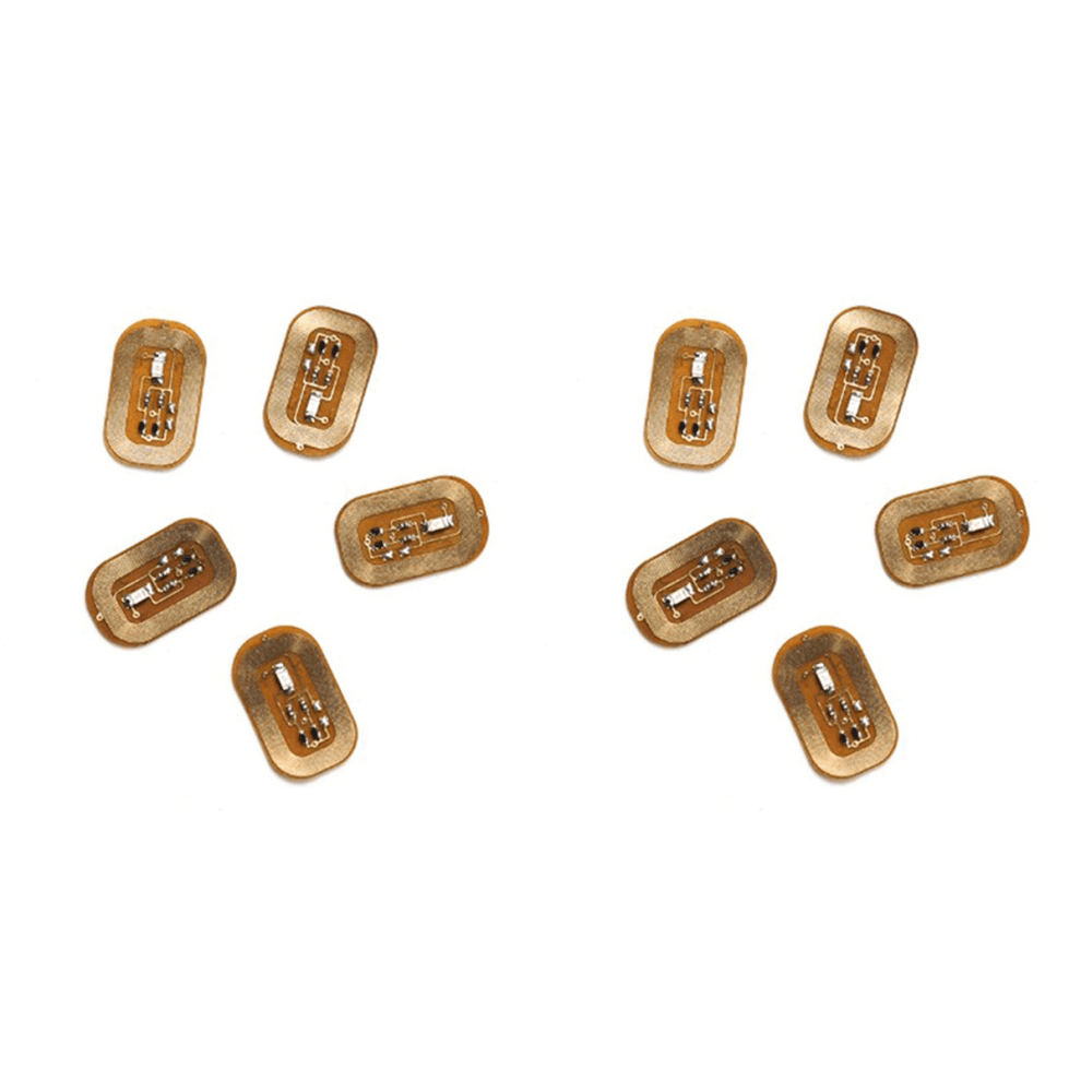 10 stuks NFC Flash Nail Sticker LED Bare Chip Intelligente lichtgevende lampverbetering, licht