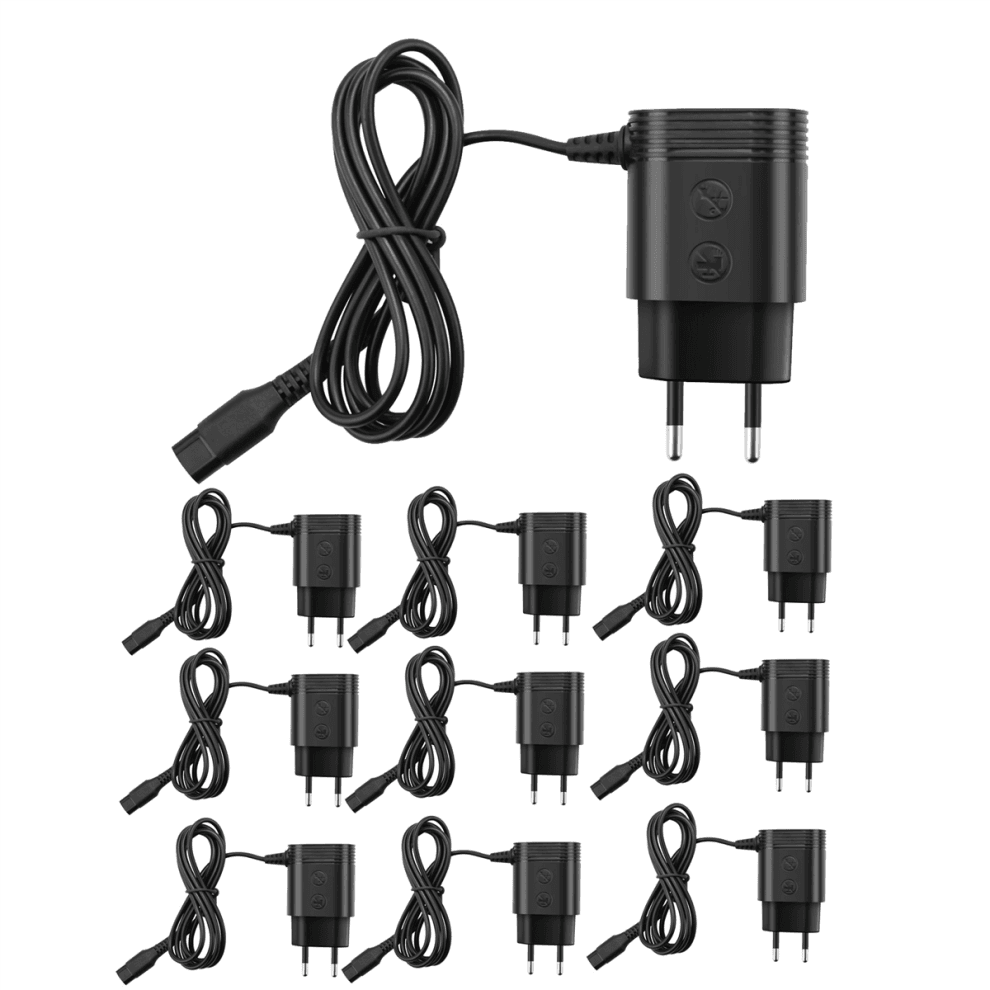 10X Geschikt voor scheerapparaat, A00390 Oplader Stroomkabel Adapter EU-stekker