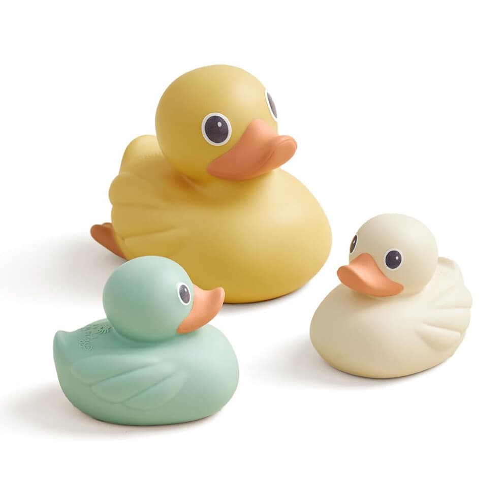 Itzy Ritzy Ducky Family - Set van 3 drijvende badspeeltjes in de vorm van een eend met waterdicht ontwerp (eend)