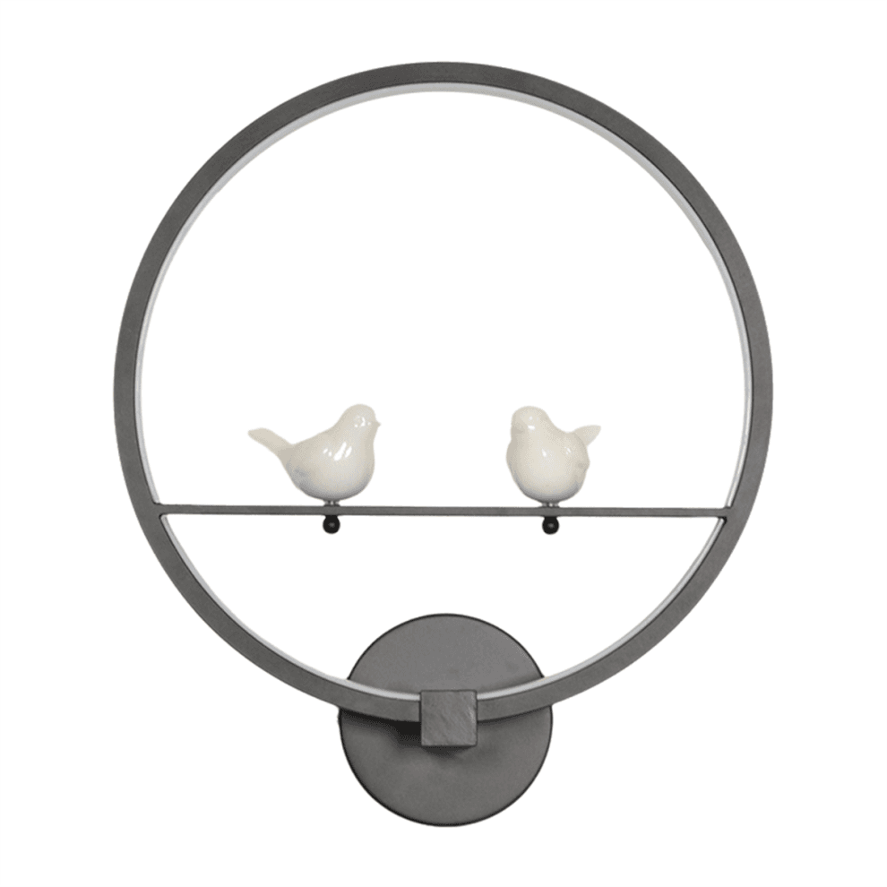 18W 3000K Warm Licht Twee Ring LED Wandlamp Moderne voor Woonkamer Slaapkamer Nachtkastje Verlichting Zwart
