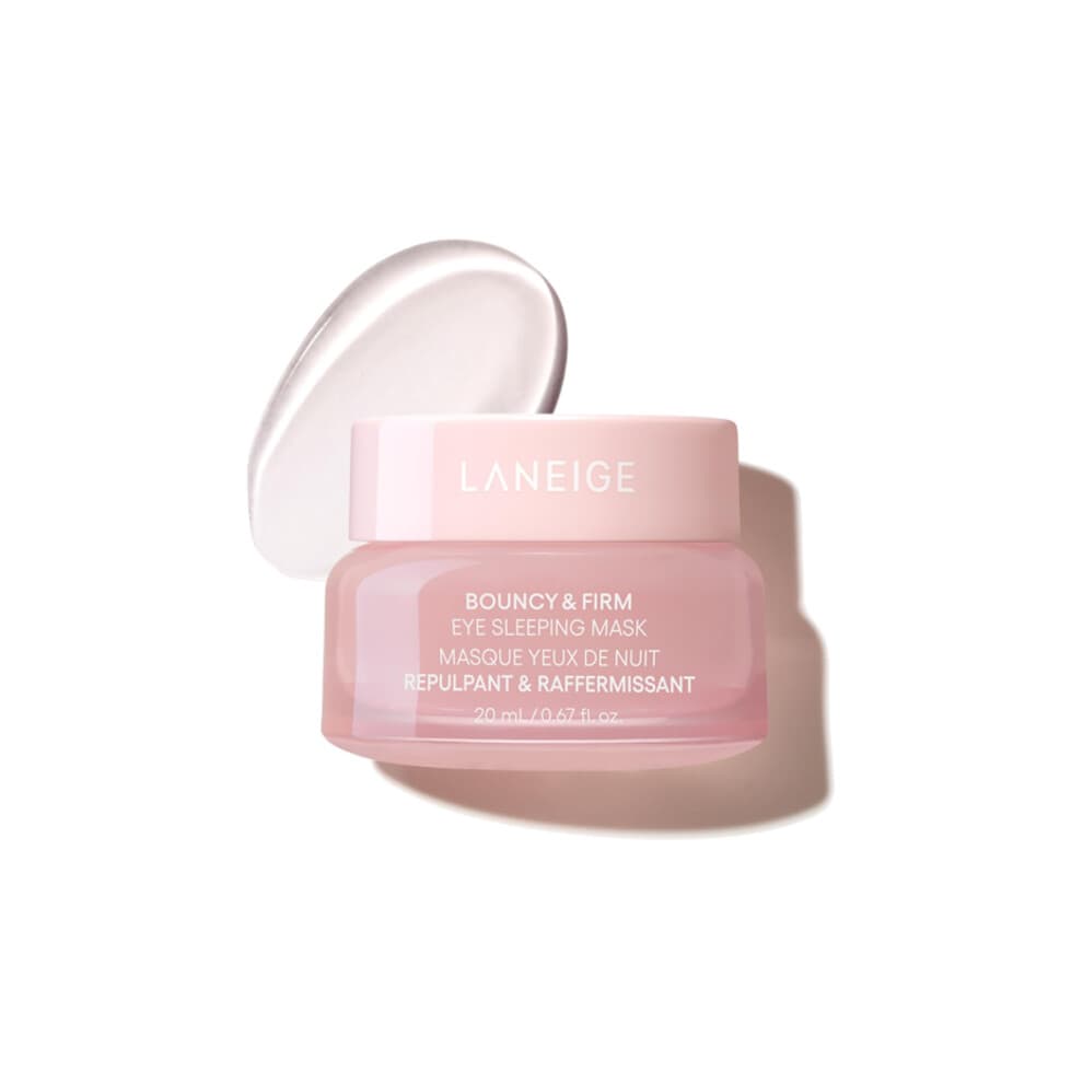 LANEIGE Bouncy & Firm Eye Brightening Sleeping Mask: Peony  Collagen Complex  Depuff  Dark Circle  Hydration  Cooling