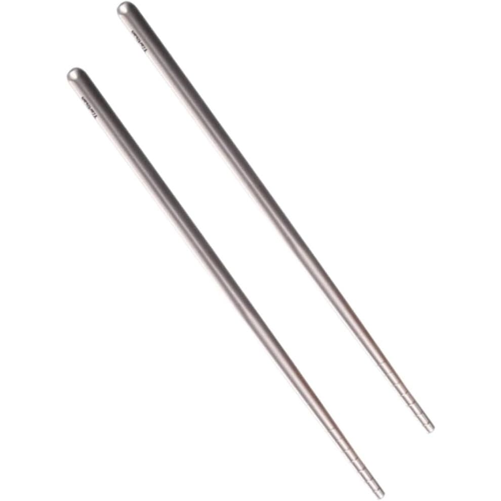 Elegante titanium eetstokjes Metalen eetstokjes Herbruikbare eetstokjes voor het eten van kookstokjes Lange keukenstokjes Aziatische stijl
