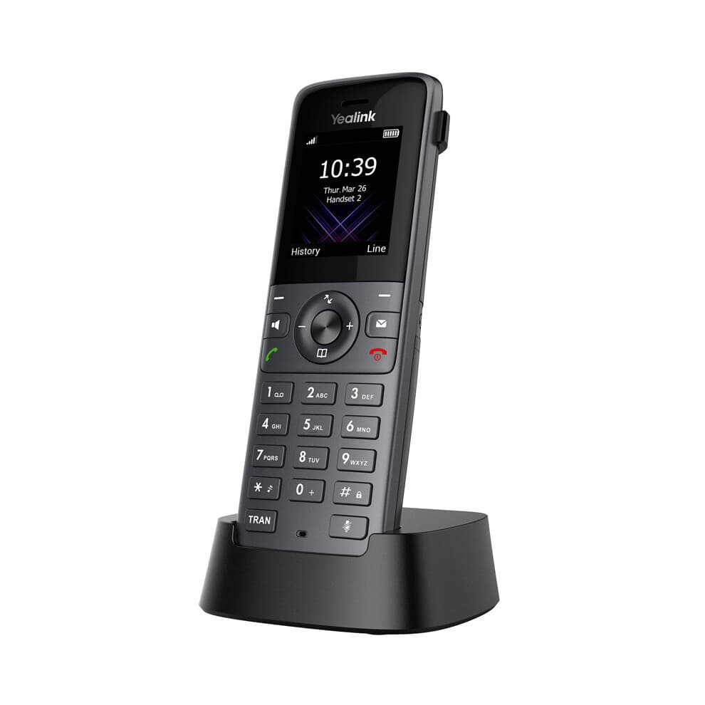Draadloze telefoon - Yealink - W74P - Eenvoudig toetsenbord - Digitale voicemail - Meerdere lijnen