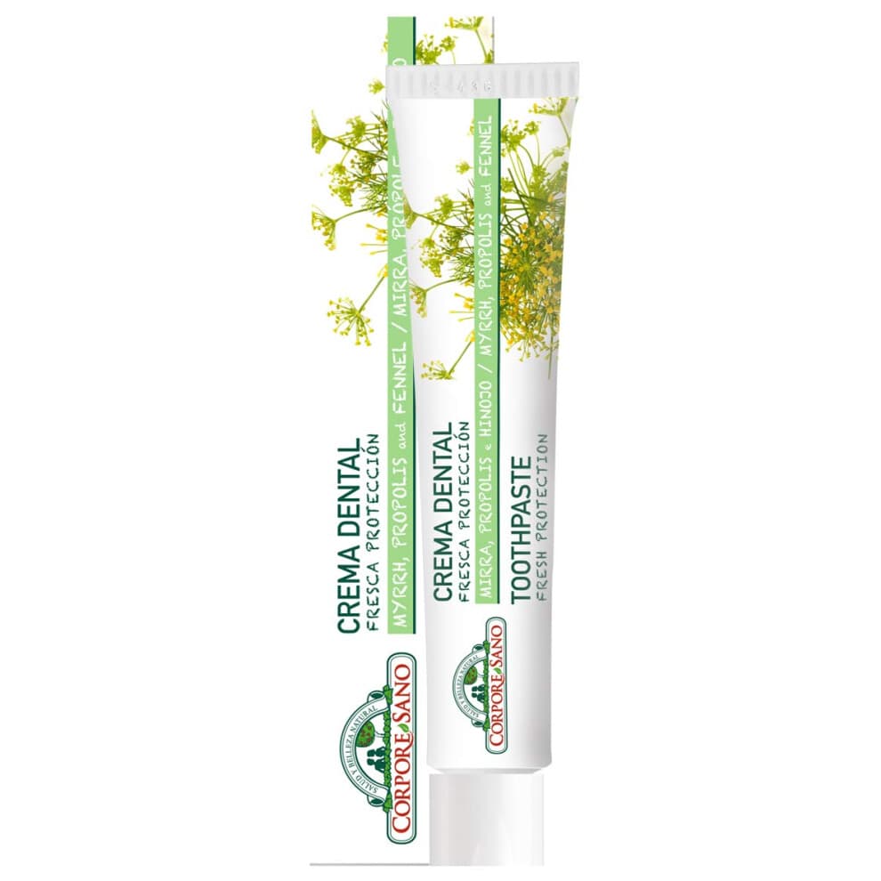 Corpore Sano Fresh Protection Tandpasta-Myrrhe, Propolis & Venkel-Ingevoerd uit Spanje-75 ml/2,5 fl oz