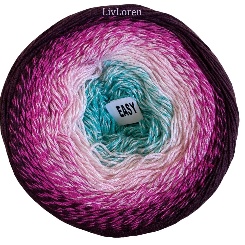 Yarn Art YarnArt Bloemengaren 55% Katoen 45% Acryl 250gr 1094yds Multicolor Katoenen Garen Regenboog Haakgaren Lente Zomer - 1 Fijne Sportstreng (301)