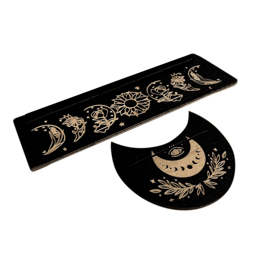 Maanvormige Houten Basis Displaystandaard Tarotkaart Basisbeugel Rechthoekige Displaystandaard,A