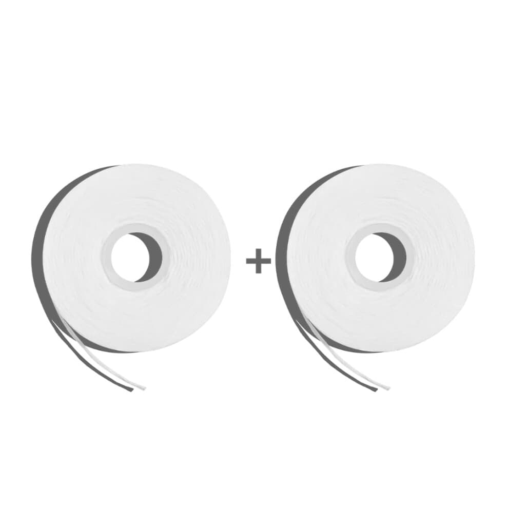 Davids Expanding Dental Floss Refills 2 spoelen (dispenser apart verkrijgbaar) 250+ No Break geweven strengen Gewaxt Veganistisch met nano-hydrox