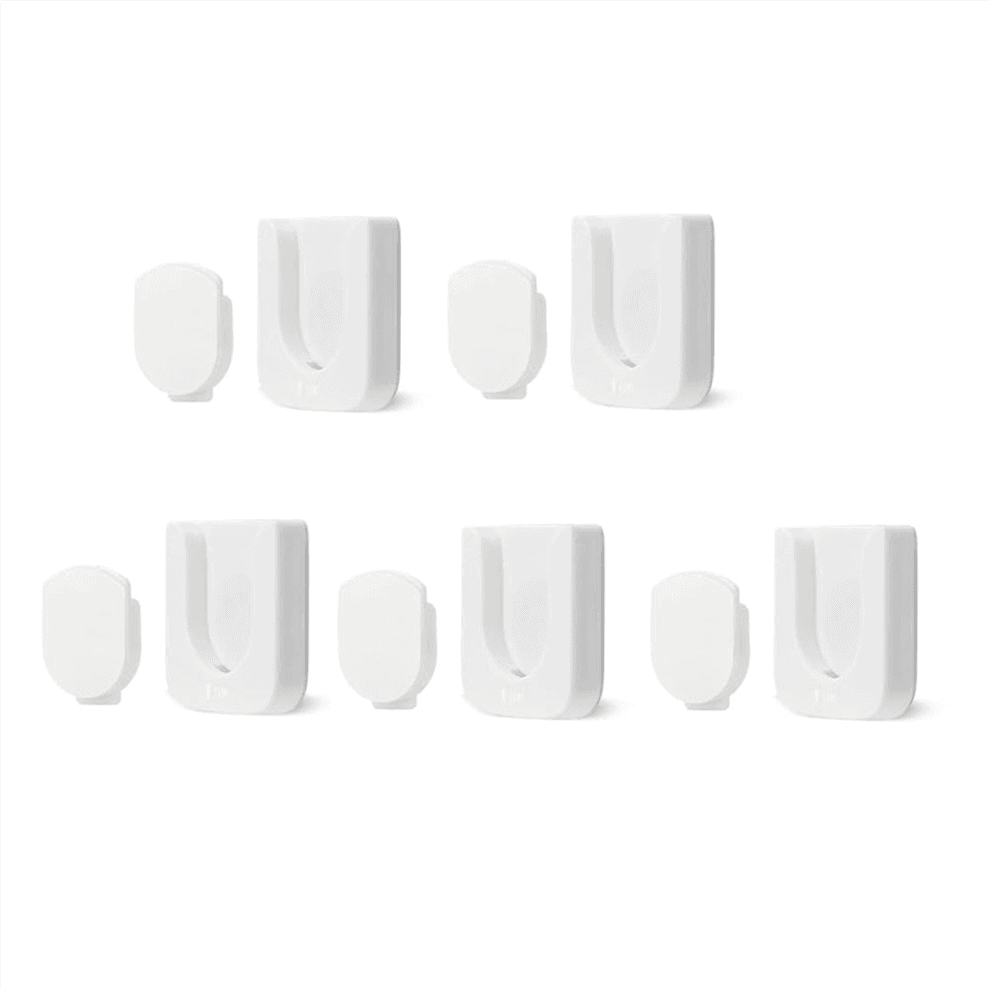 Magnetische afstandsbedieninghouder voor wandmontage, 5-delige organizers, zelfklevend tv-rek (wit)