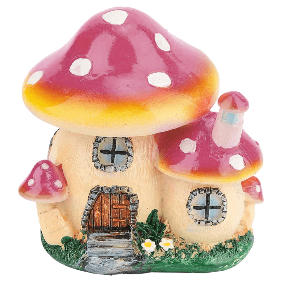 Miniatuurbeeldje, harsen feeëntuinhuisbeeldje, miniatuurlandschapsdecoratief plantenpotornament