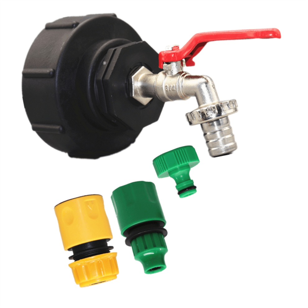 IBC-uitlaatkraan 3/4 inch adapter S100x8 messing kogelkraan regentankaccessoires