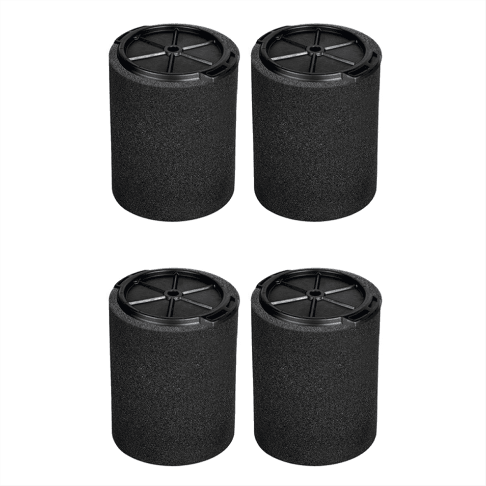 4 stuks VF7000 nat-/droogfilters, compatibel met 5-20 gallon nat-/droogzuigers, vervangend schuim