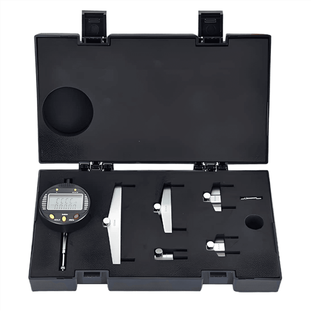 Digitaal meetinstrument voor binnen- en buitenradius met vervangbare klauwen van 10 mm/20 mm/30 mm/60 mm/100 mm 0-12,7 mm