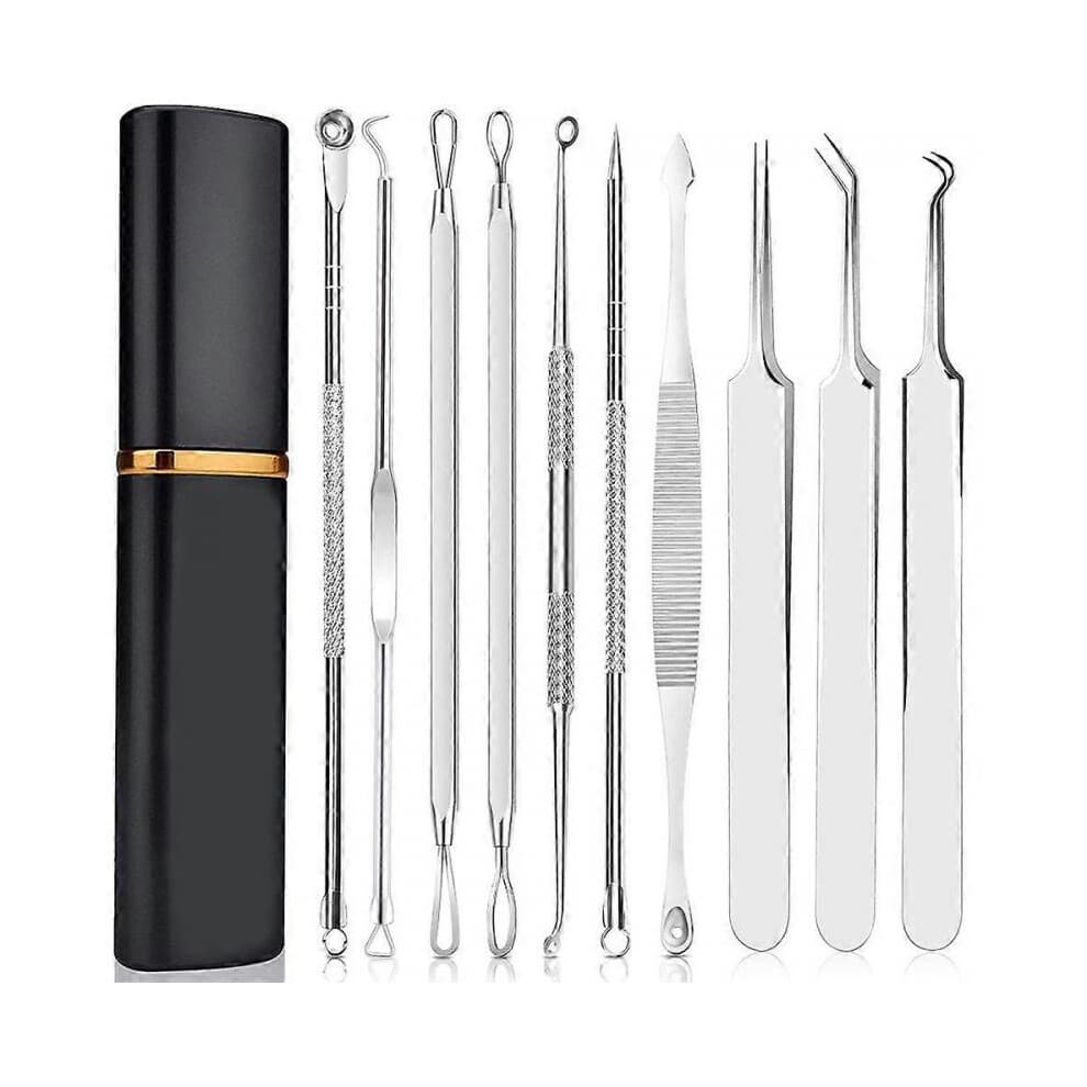 Blackhead Remover Pimple Popping Tool Kit,10Pcs Professional Pimple Comedone Extractor Popper Tool Acne Removal Kit-Treatment for Pimple, Blackhead, Z