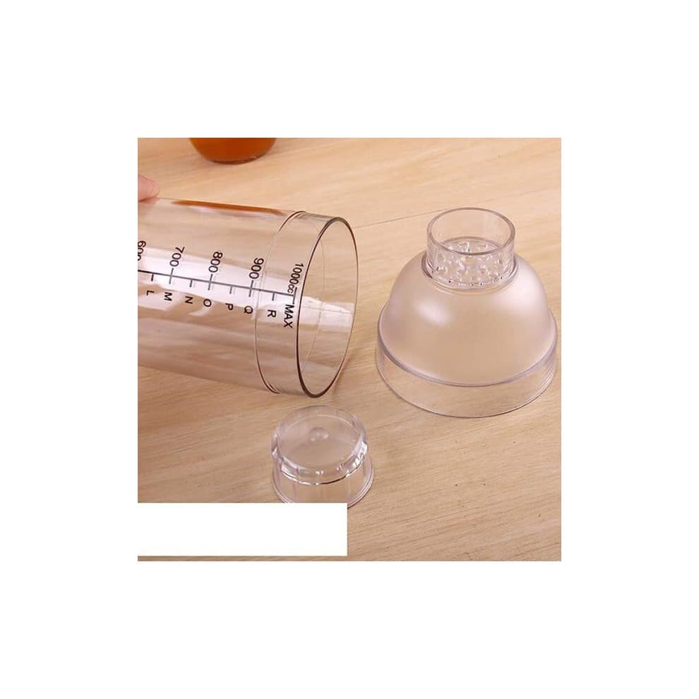 Cocktailkeuken maatbeker, plastic cocktailmixer, drankmixer hand