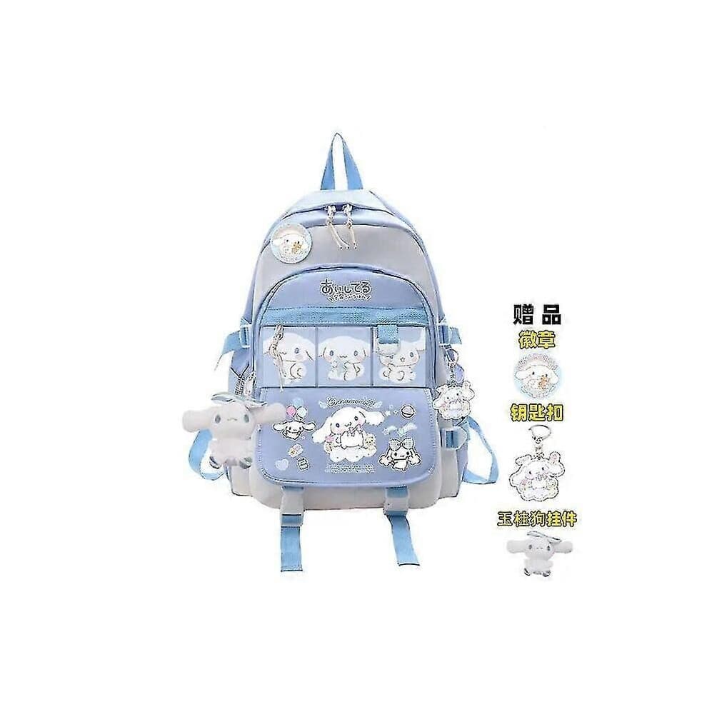 Anime Sanrio Pluche Cinnamoroll Rugzak Kinderen Meisjes Jongens Zwart Blauw