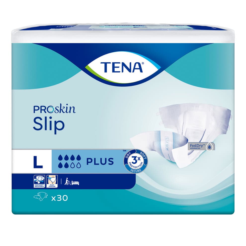 Slipverandering compleet - TENA - ProSkin - Maat L - 30 luiers - Sterke absorptie