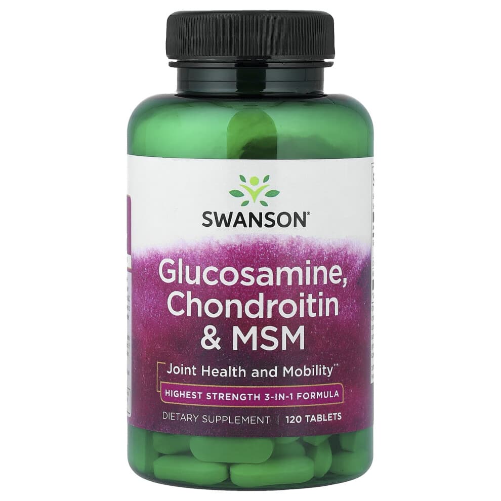 Swanson, Glucosamine, Chondroitin & MSM, 120 Tablets
