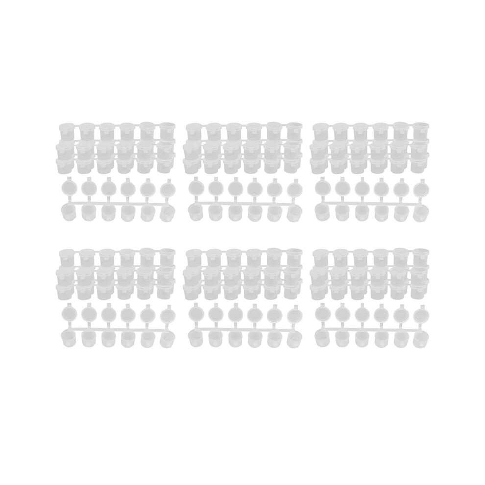 30 Strips 180 Potten Lege Verfstrips Verfbeker Potten, 10Ml/ 0.35Oz  Verfpotstrips Doorzichtige Plastic Opbergdozen