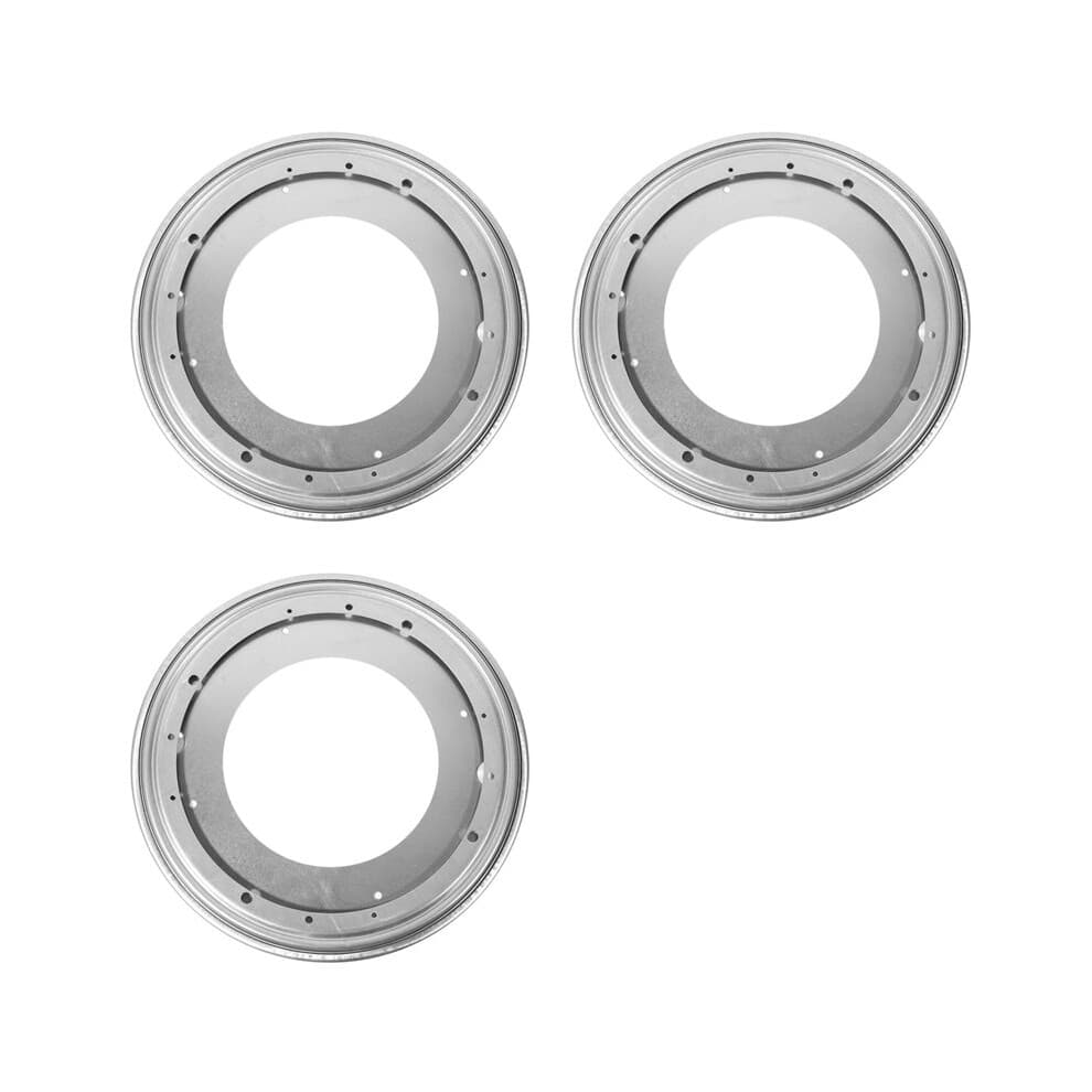 3st 12 Inch Ronde Vorm Gegalvaniseerde Draaitafel Roterende Draaiplaat Keuken- en Displaytafelhardware