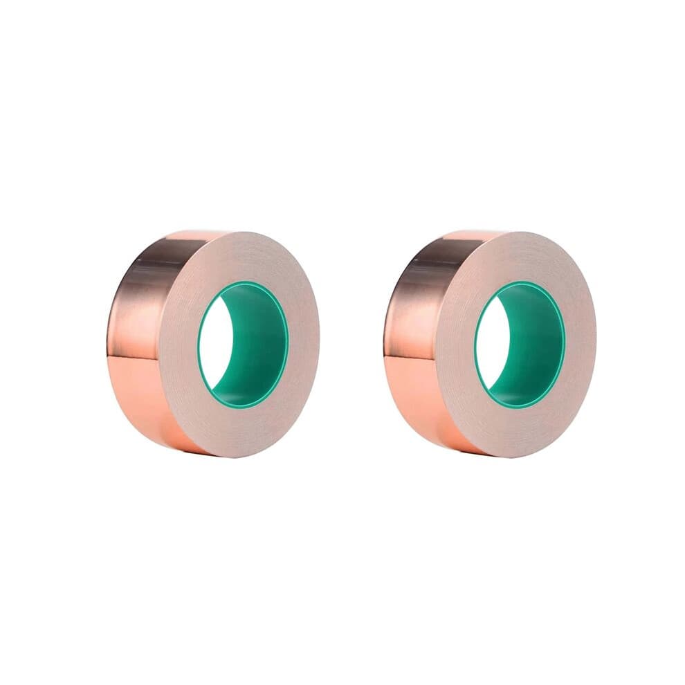 2X Koperfolietape 20Mx30 mm Brede Zelfklevende Koperfolietape Barrièretape Dubbel Geleidende Zelfklevende Koperfolietape