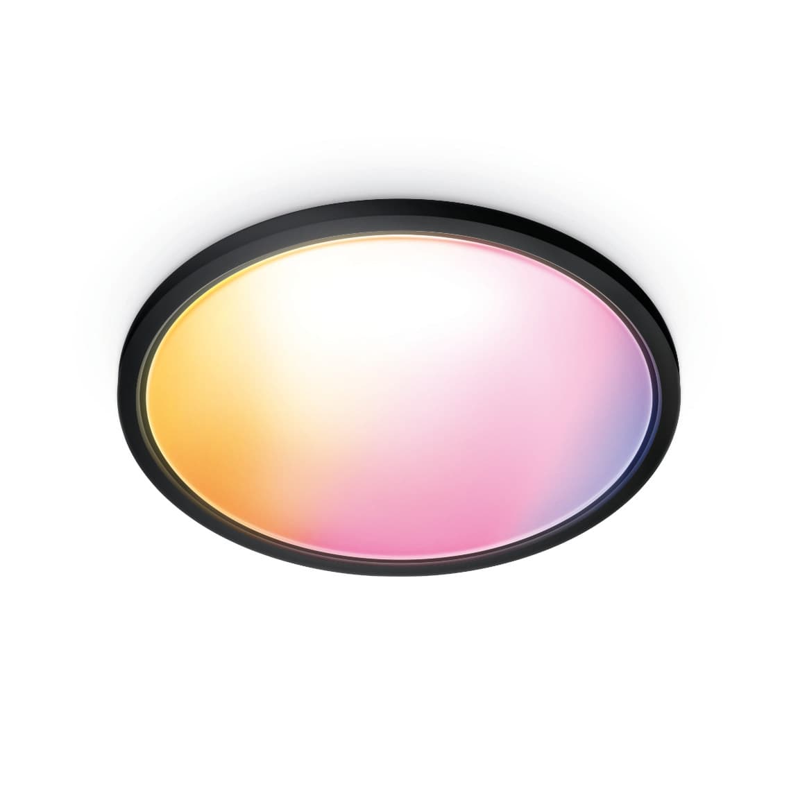 WiZ SuperSlim Plafondlamp Tunable White & Color 3750lm - Zwart