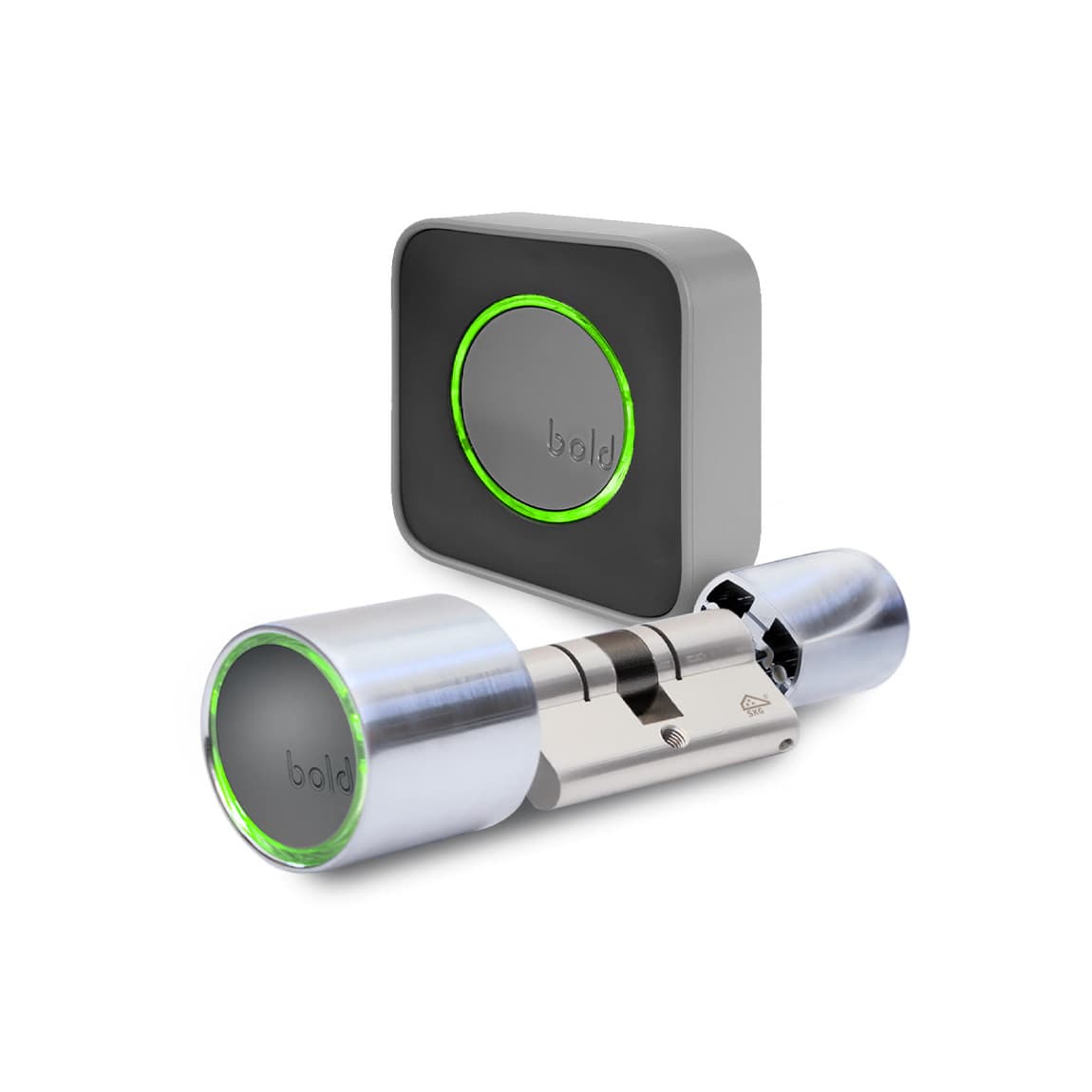 Bold Smart Lock SX33 + Bold Connect Bridge - Zilver