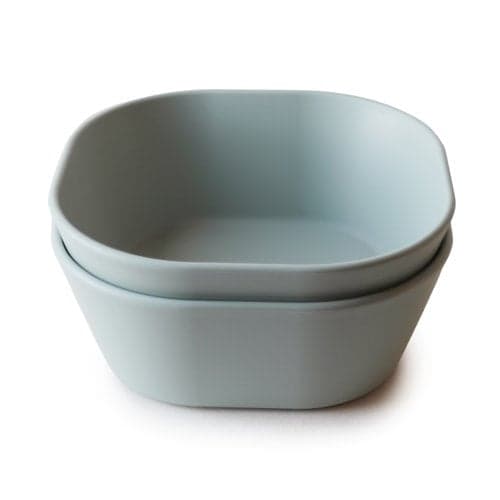 BIBS / MUSHIE Kom vierkant sage (set van 2)