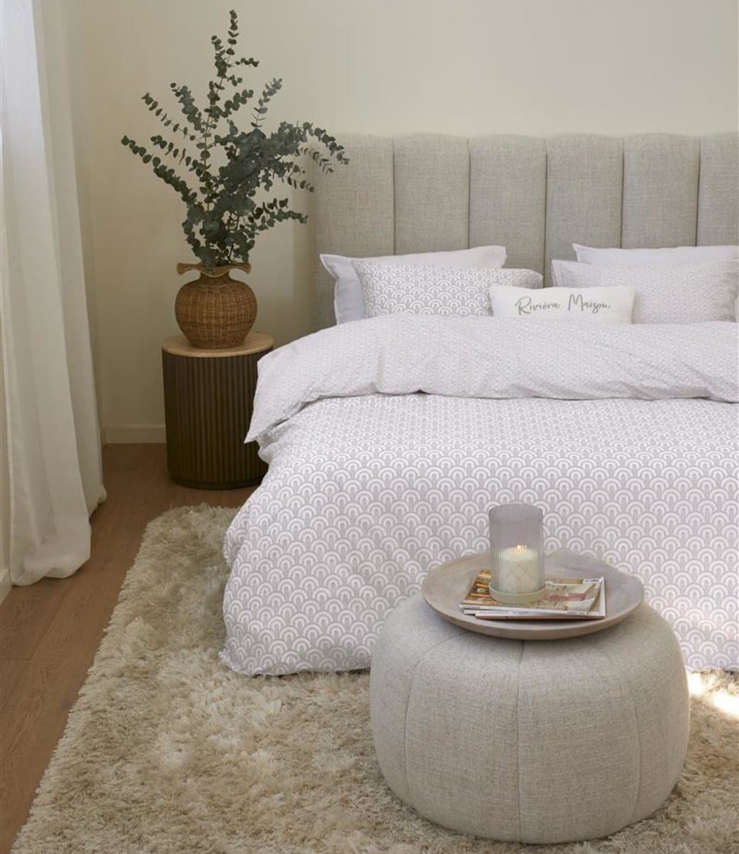 Rivièra Maison Dekbedovertrek Arched Soft Pink 200 x 200/220