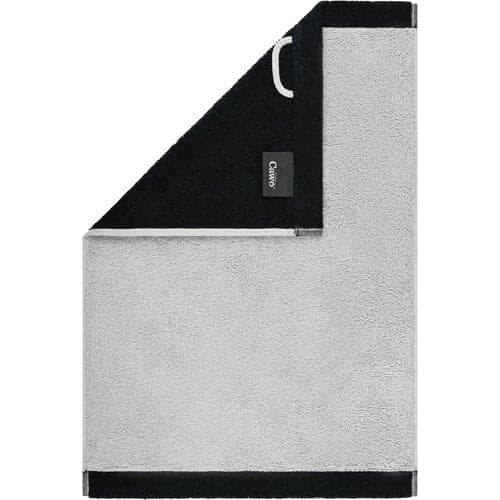 Cawö Cawo Lifestyle Splash Doubleface 7071 Gastendoekje 30x50 platin/schwarz
