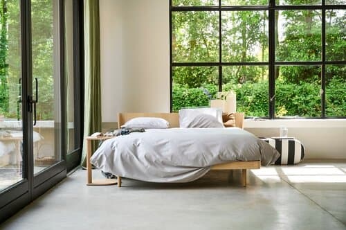 Auping Auping Pearl Grey Satin dekbedovertrek 200x200/220 Grey