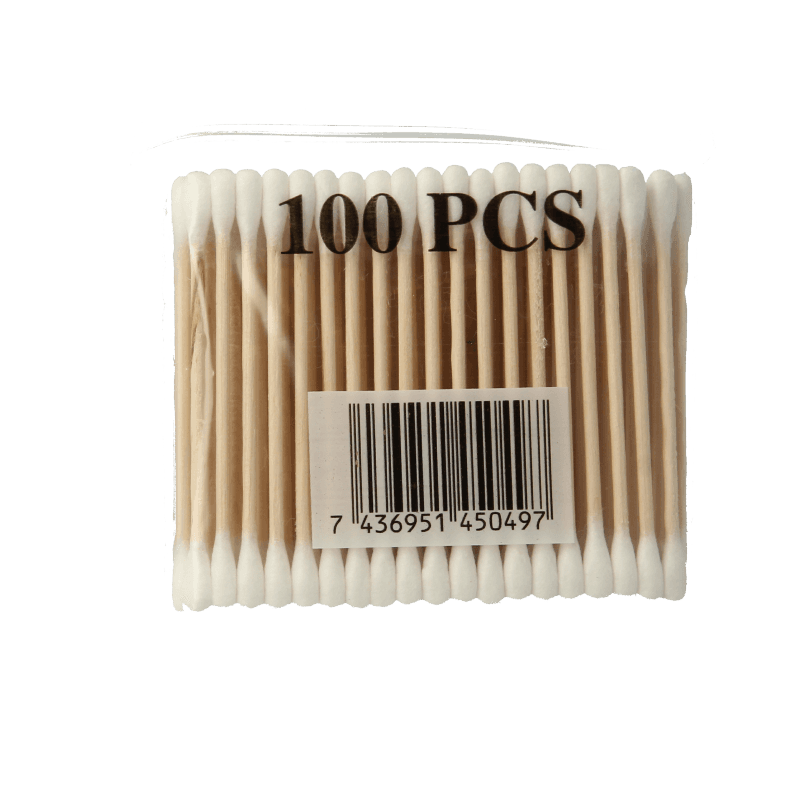 Diversen Wattenstaafjes hout 100 Stuks