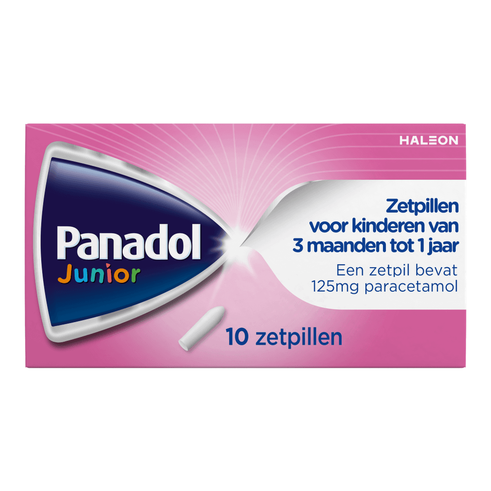 Panadol Junior 125mg 10 Zetpillen