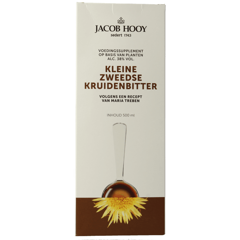 Jacob Hooy Zweedse kruidenbitter groot 500 Milliliter