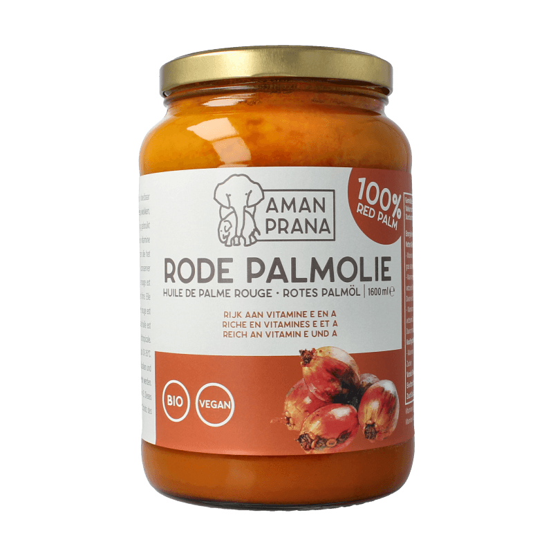 Amanprana Rode palm olie bio 1600 Milliliter