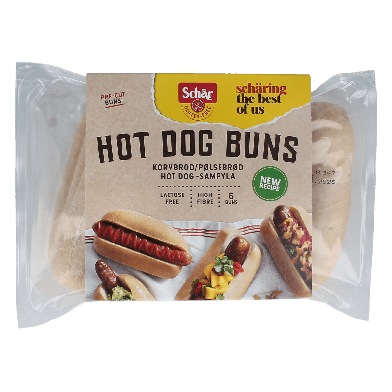 Schar Hotdog broodjes glutenvrij 240.00 Gram