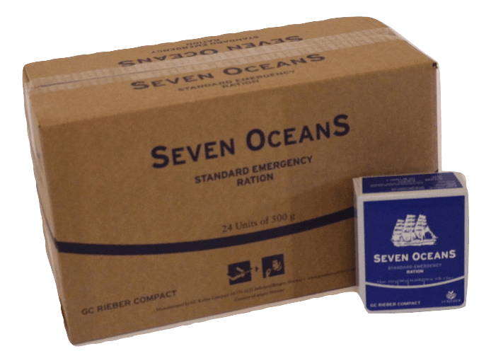 GC Rieber Compact Seven Oceans - Noodrantsoen - 2500 Calorieën - hele doos met 24 stuks